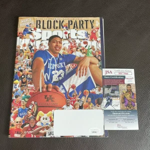 Anthony Davis Signed 2012 Sports Illustrated Full Magazine + JSA Coa Kentucky