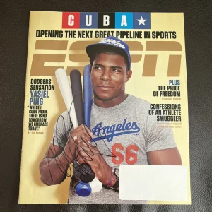 Yasiel Puig Signed Autographed 2014 Full ESPN Magazine Los Angeles Dodgers 🇨🇺