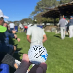 Cameron Champ SIGNED + 2022 Farmers Insurance Open Tournament Used Golf Ball
