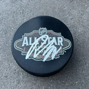 Roman Josi Signed 2022 NHL All Star Game Puck Nashville Predators