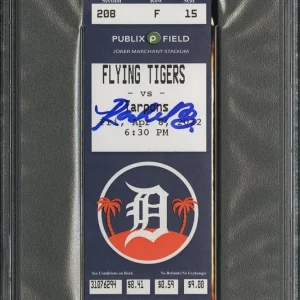 Rachel Balkovec Signed Debut 1st Female Manager Full Ticket Stub Psa GEM 10 AUTO