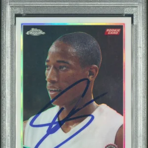 2009 Topps Chrome #100 DeMar DeRozan Refractor Rookie Card /500 Psa GEM 10 AUTO