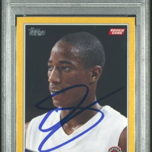 2009 Topps #320 DeMar DeRozan Gold Rookie Card /2009 Psa GEM MINT 10 AUTO RC