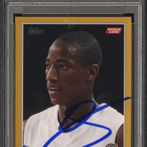 2009 Topps #320 DeMar DeRozan Gold Rookie Card /2009 Psa GEM MINT 10 AUTO RC