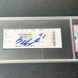 Shane Wright Signed 2022 NHL Draft Ticket Stub Psa GEM 10 AUTO 4th Pick Kraken