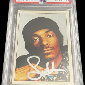 Snoop Dogg Signed 1995 Panini Smash Hits Rookie Card #123 Psa/Dna GEM MT 10 AUTO
