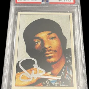 Snoop Dogg Signed 1995 Panini Smash Hits Rookie Card #123 Psa/Dna GEM MT 10 AUTO