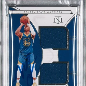 Moses Moody Signed 2021 National Treasures Rookie Dual RPA /99 Psa GEM 10 AUTO