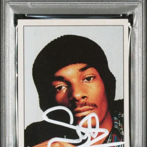 Snoop Dogg Signed 1995 Panini Smash Hits Rookie Card #123 Psa GEM MINT 10 AUTO