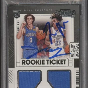 Josh Giddey Tre Mann Signed 2021 Contenders Rookie Ticket RPA Psa GEM MT 10 AUTO