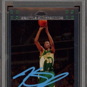2007 Topps Chrome #131 Kevin Durant Signed Rookie Card Psa/Dna MINT 9 AUTO RC