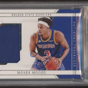 Moses Moody Signed 2021 National Treasures Rookie Mat RPA /99 Psa GEM MT 10 AUTO