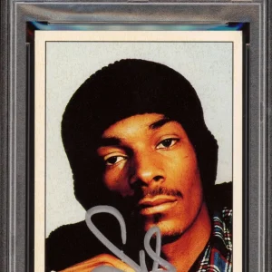 Snoop Dogg Signed 1995 Panini Smash Hits Rookie Card #123 Psa/Dna MINT 9 AUTO