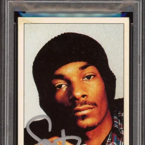 Snoop Dogg Signed 1995 Panini Smash Hits Rookie Card #123 Psa/Dna GEM MT 10 AUTO
