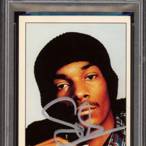 Snoop Dogg Signed 1995 Panini Smash Hits Rookie Card #123 Psa/Dna MINT 9 AUTO