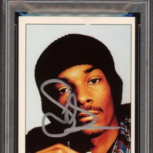 Snoop Dogg Signed 1995 Panini Smash Hits Rookie Card Auto #123 Psa/Dna Slab RC