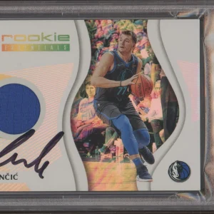 2018 Panini Status Luka Doncic Rookie Essential Relics Psa MINT 9 AUTO LA LAKERS