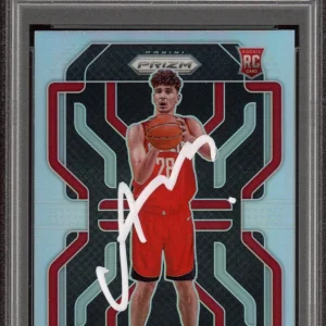 Alperen Sengun Signed 2021 Panini Prizm Silver Rookie Card #318 Psa GEM 10 AUTO