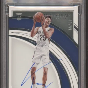 Trey Murphy III Signed 2021 Immaculate Collection Rookie Card Auto /99 #64 Psa