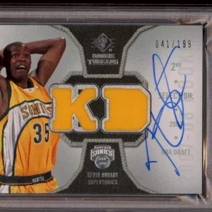 2007 Upper Deck SP Rookie Threads #RTKD Kevin Durant Auto RPA /199 Psa/Dna RC
