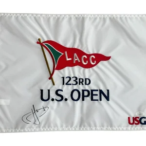 Cam Cameron Smith Signed Auto 2023 123rd US Open Championship Pin Flag LACC JSA