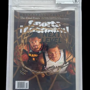 Luka Doncic + Trae Young Signed Sports Illustrated Magazine Beckett LA LAKERS