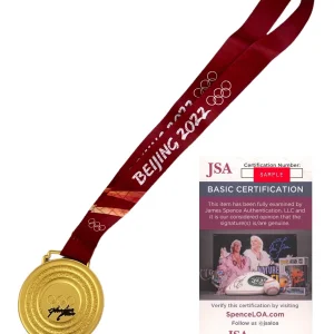 Nathan Chen Signed Autograph 2022 Olympic Games Beijing Gold Medal JSA Coa