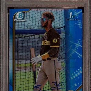 Samuel Zavala Signed 2022 Bowman Chrome Prospects Blue Ref /150 Psa GEM 10 AUTO