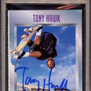 Tony Hawk Signed 1997 S.I. SI For Kids Rookie Card #579 Psa/Dna GEM MINT 10 AUTO