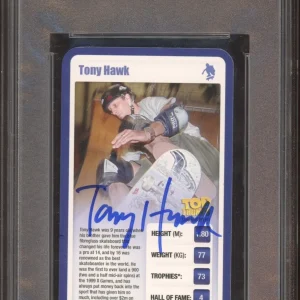 Tony Hawk Signed 2009 Top Trumps Sporting Heroes Rookie Card Psa GEM MT 10 AUTO