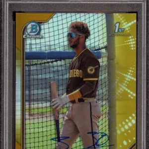 Samuel Zavala 2022 Bowman Chrome Prospects Gold Refractor /50 Psa GEM MT 10 AUTO