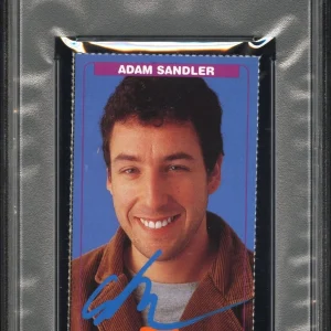 Adam Sandler Signed 1999 Nickelodeon Kids Choice Awards Rookie Card PSA 6/AUTO 9