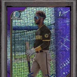 Samuel Zavala 2022 Bowman Chrome Purple Mega Box Auto /250 Psa GEM MINT 10/10