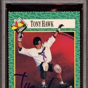 Tony Hawk Signed 1990 SI For Kids Rookie Card #152 Psa VG-EX 4/GEM MINT 10 AUTO