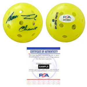 Anna Leigh Waters Signed Dura Fast 40 Pickleball “Champ” PSA/DNA Coa World #1