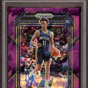 Dyson Daniels 2022 Panini Prizm Purple Ice Rookie Card Auto /149 Psa GEM 10/10