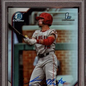 Zach Neto 2022 Bowman Chrome Draft Refractor Auto Psa MINT 9/GEM MINT 10