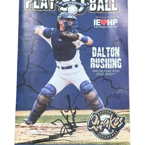 Thayron Liranzo Signed Auto Rancho Cucamonga Quakes Program Dodgers Top Prospect