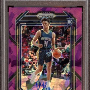 Dyson Daniels 2022 Panini Prizm Purple Ice Rookie Card Auto /149 Psa GEM 10/10