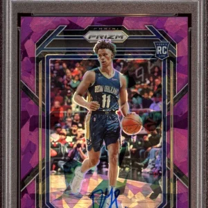 Dyson Daniels 2022 Panini Prizm Purple Ice Rookie Card Auto /149 Psa GEM 10/10