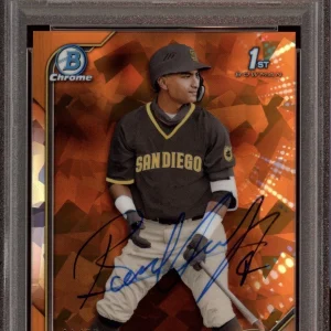 Rosman Verdugo 2022 Bowman Chrome Orange Sapphire Auto /75 Psa GEM MINT 10