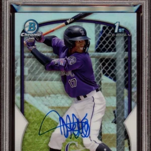 Dyan Jorge 2023 Bowman Chrome Refractor Auto /499 Psa MINT 9/GEM MINT 10