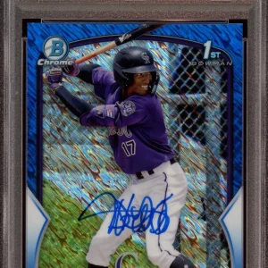 Dyan Jorge 2023 Bowman Chrome Blue Shimmer Auto /150 Psa GEM MINT 10/10