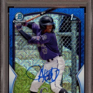 Dyan Jorge 2023 Bowman Chrome Blue Mojo Auto /150 Psa MINT 9/GEM MINT 10