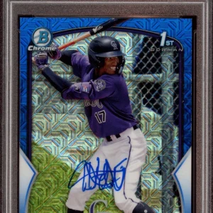 Dyan Jorge 2023 Bowman Chrome Blue Mojo Refractor Auto /150 Psa GEM MINT 10/10