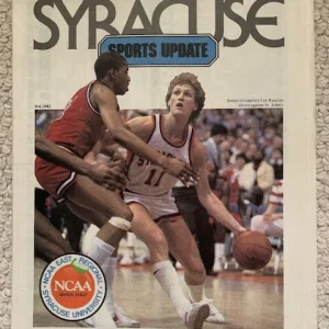 SYRACUSE BASKETBALL 1982 SPORTS UPDATE NEWSPAPER           LEO RAUTINS COVER