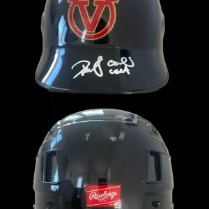 Druw Jones Signed + “Game Used” Batting Helmet Psa/Dna Visalia Rawhide Dbacks