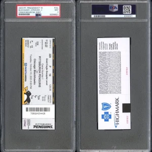 Connor Bedard NHL DEBUT 10/10/2023 Full Ticket Stub Psa MINT 9  Blackhawks