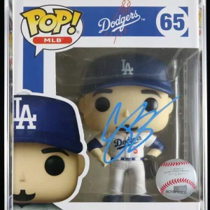 Corey Seager Signed Auto MLB Funko Pop Dodgers #65 Psa/Dna Rangers World Series