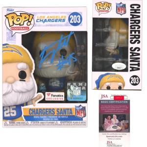 Tuli Tuipulotu Signed Los Angeles Chargers Santa Funko Pop #203 Jsa Coa Auto
